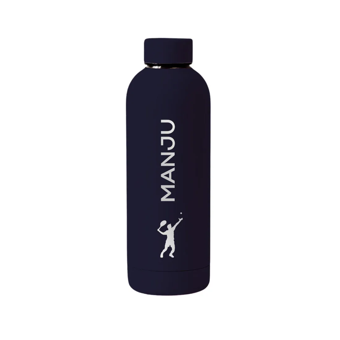 Bottle with Name Stainless Steel Double Insulated Water Bottles for Travel Office Gym Home - BPA Free, Leakproof