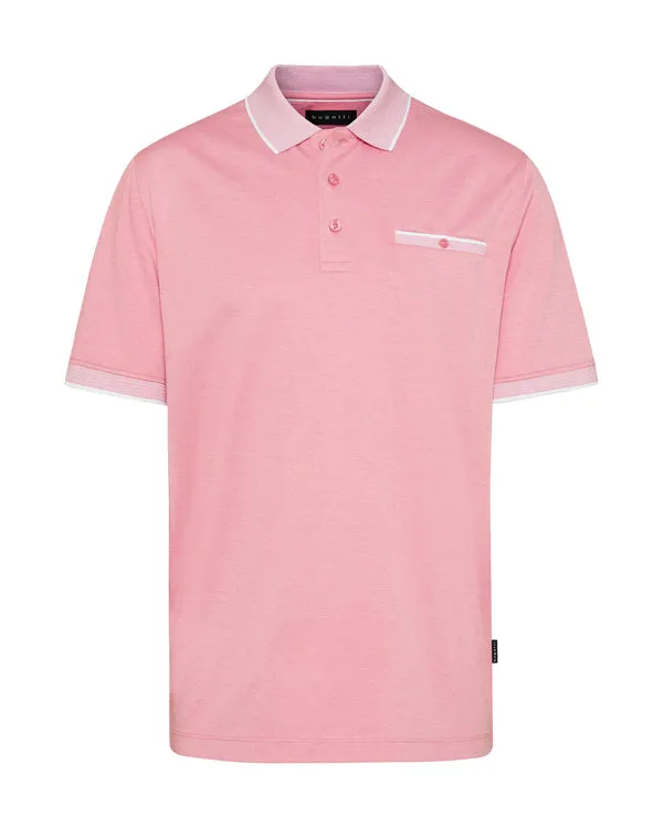 BUGATTI Bugatti Tipped Collar Polo Shirt - Apricot
