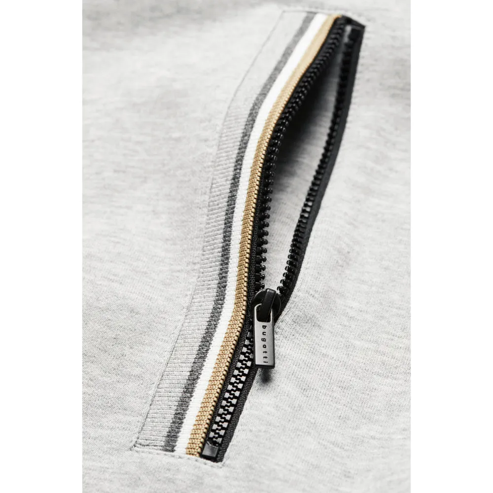 Bugatti Men's In a Sporty Look Grey Sweatshirt