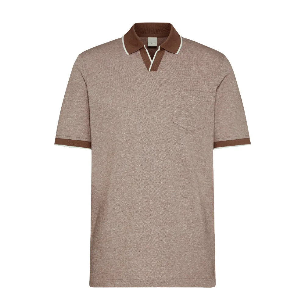 Bugatti Men's Polo Shirt in a 2-tone Look
