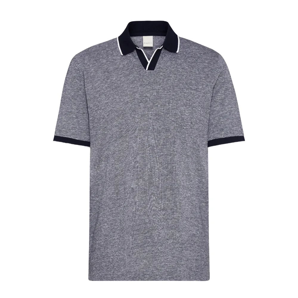 Bugatti Men's Polo Shirt in a 2-tone Look