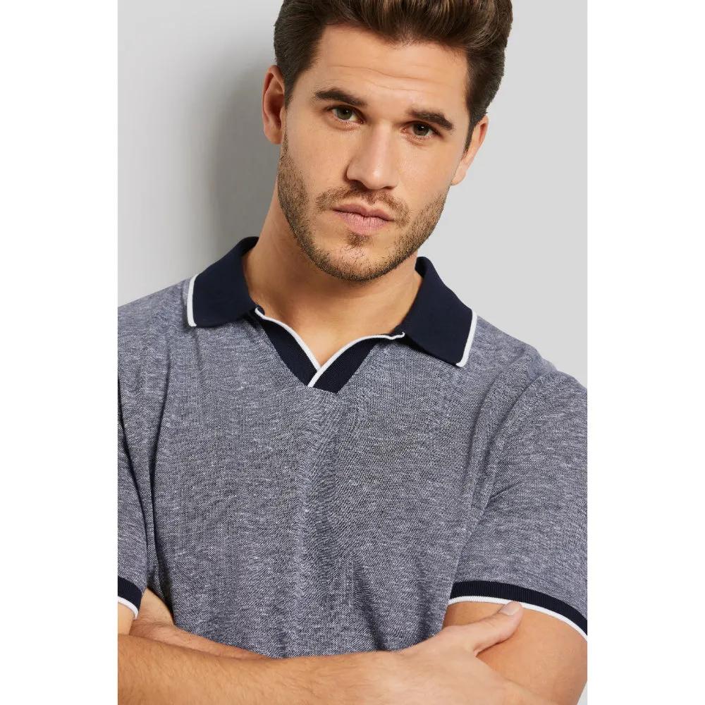 Bugatti Men's Polo Shirt in a 2-tone Look