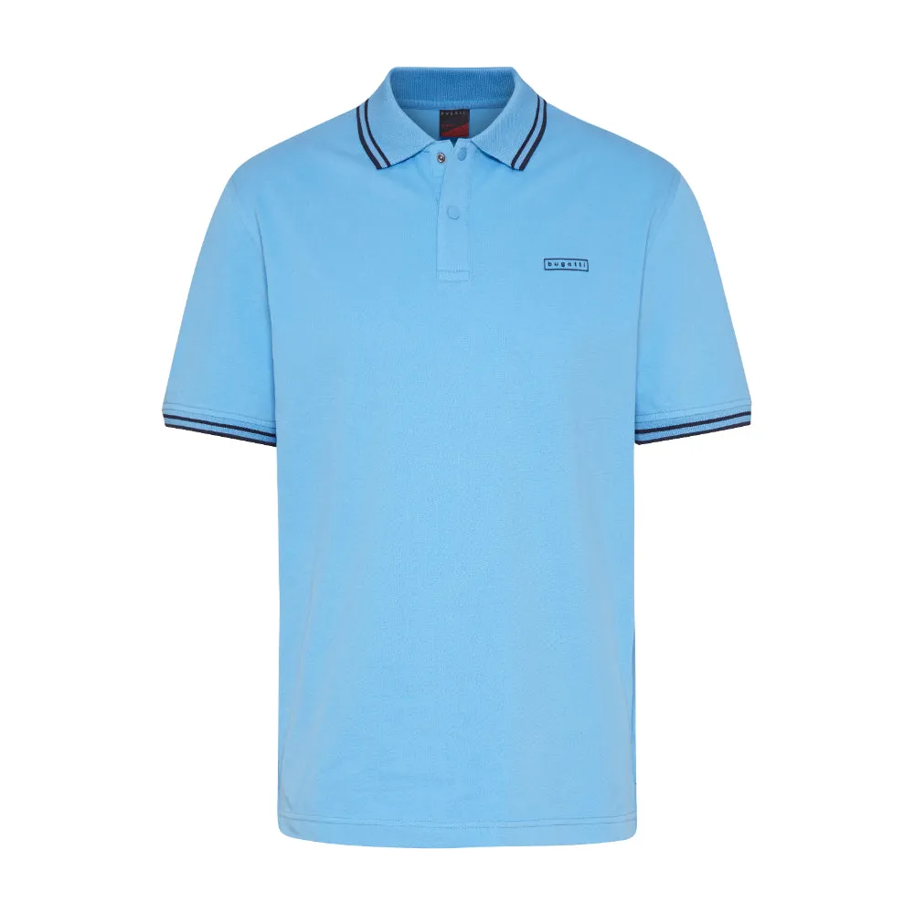 Bugatti Polo Shirt With Sporty Contrasting Stripes