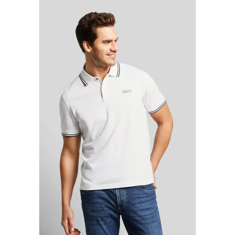 Bugatti Polo Shirt With Sporty Contrasting Stripes