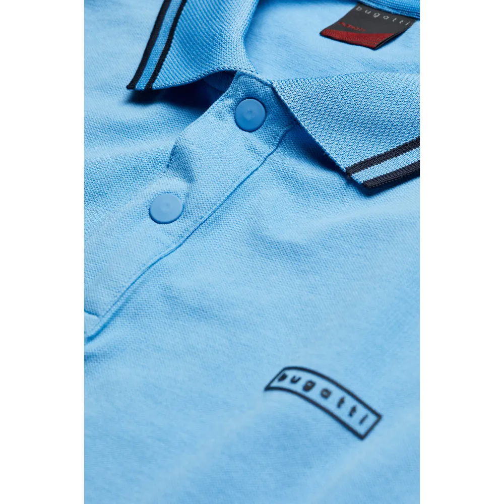 Bugatti Polo Shirt With Sporty Contrasting Stripes