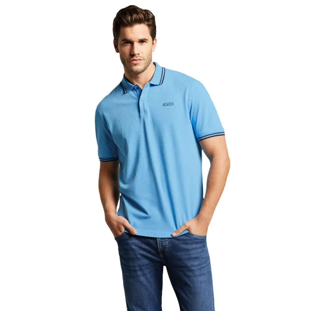 Bugatti Polo Shirt With Sporty Contrasting Stripes