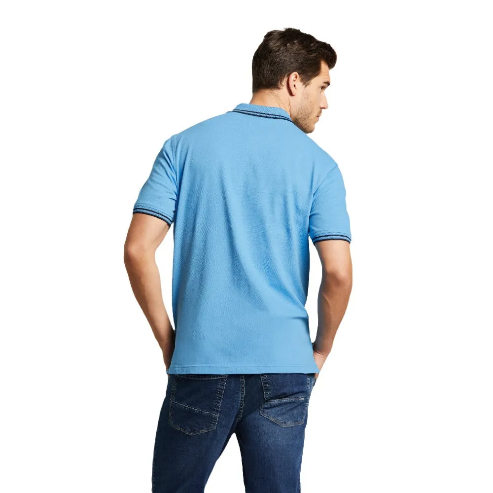 Bugatti Polo Shirt With Sporty Contrasting Stripes