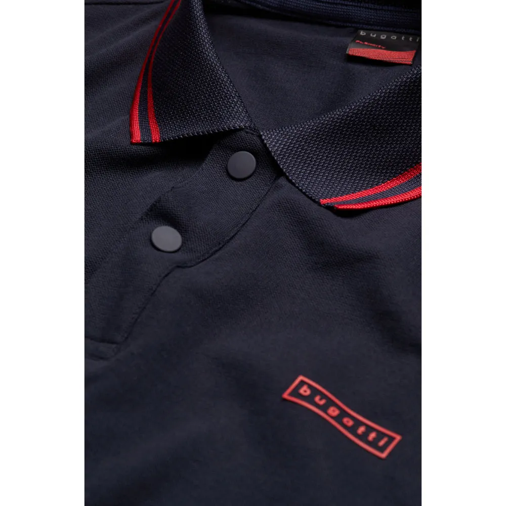 Bugatti Polo Shirt With Sporty Contrasting Stripes