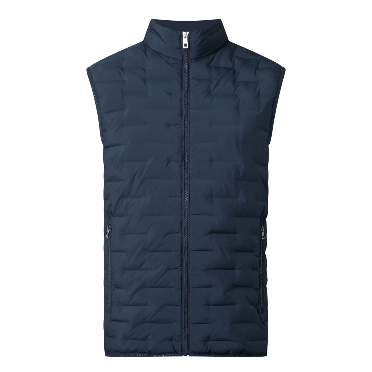 BUGATTI Quilted Zip-Through Gillet - Navy