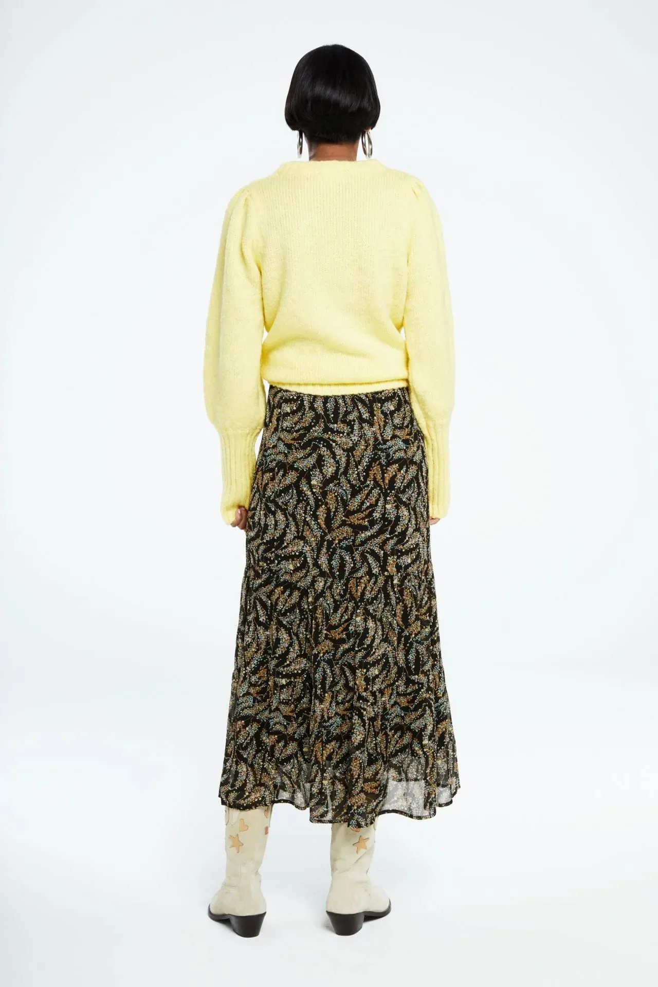 Sacs of Ashbourne   Fabienne Chapot Louise Tess Skirt- Paisley Confetti Black