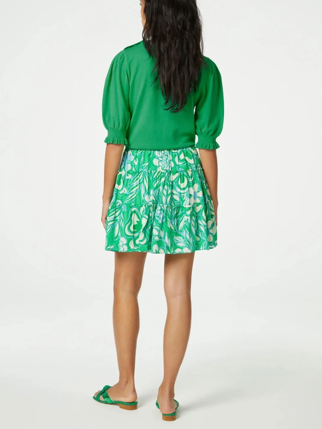 Sacs of Ashbourne   Fabienne Chapot Mitizi Skirt - Green Streisand