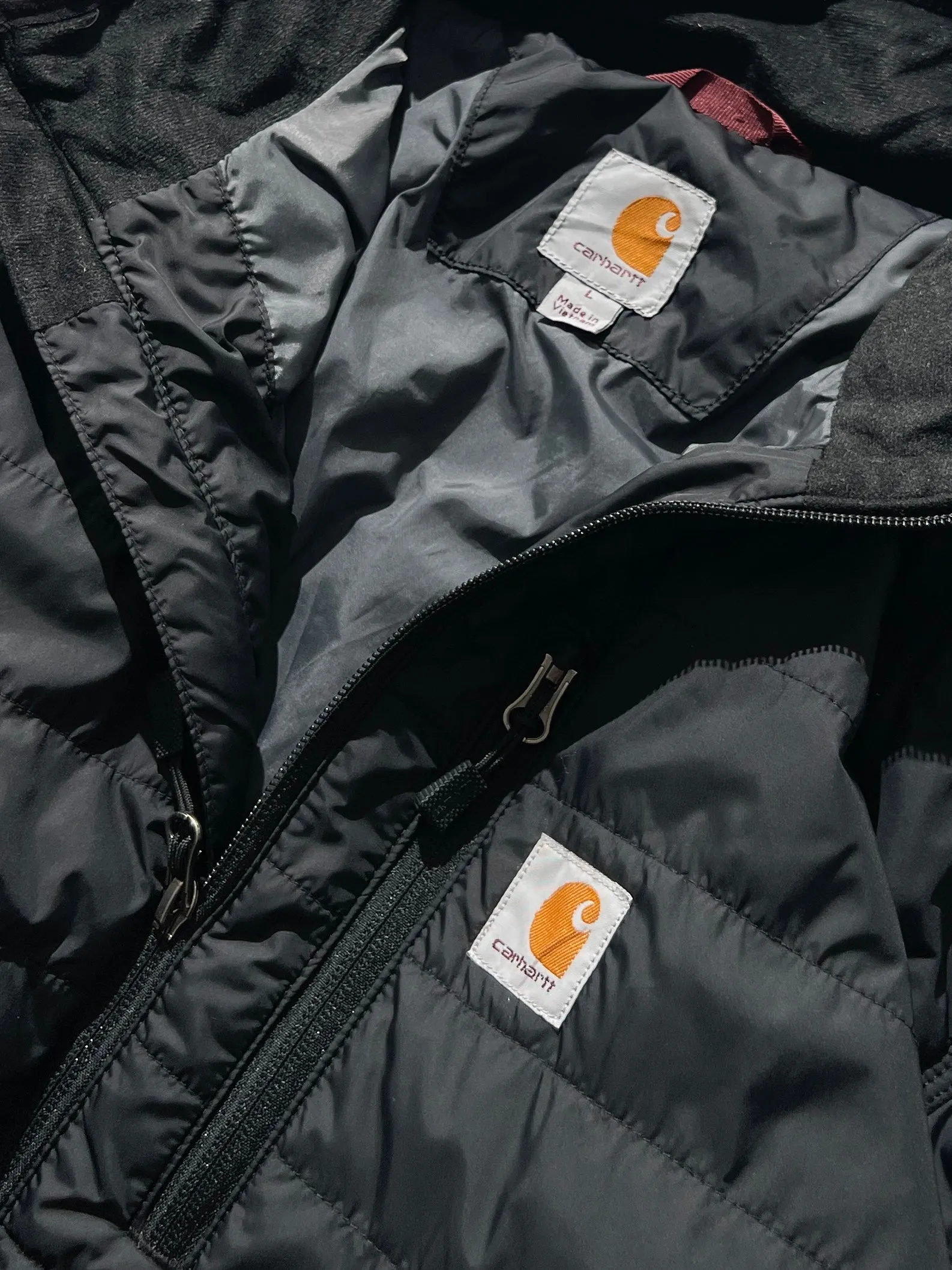 Vintage Carhartt insulated zip up jacket (L)